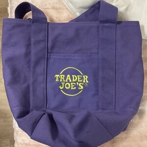 Trader Joe's Purple Canvas Tote